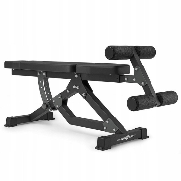 Nastaviteľná lavica na brušné svaly Marbo Sport MS-L110 2.0, nosnosť 250 kg, 5 uhlov sklonu