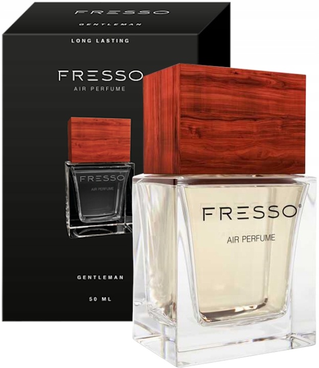 FRESSO GENTLEMAN 50 ml – intenzívna vôňa do auta, dlhotrvajúci parfum, jemné drevité a korenisté tóny